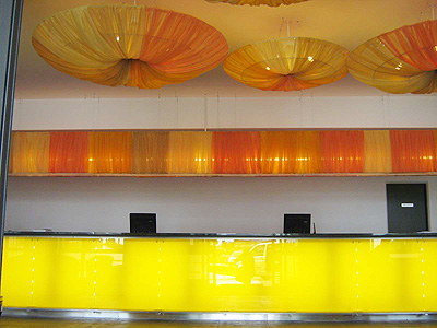 Rezeptionsbeleuchtung Hotel Angelo Bukarest